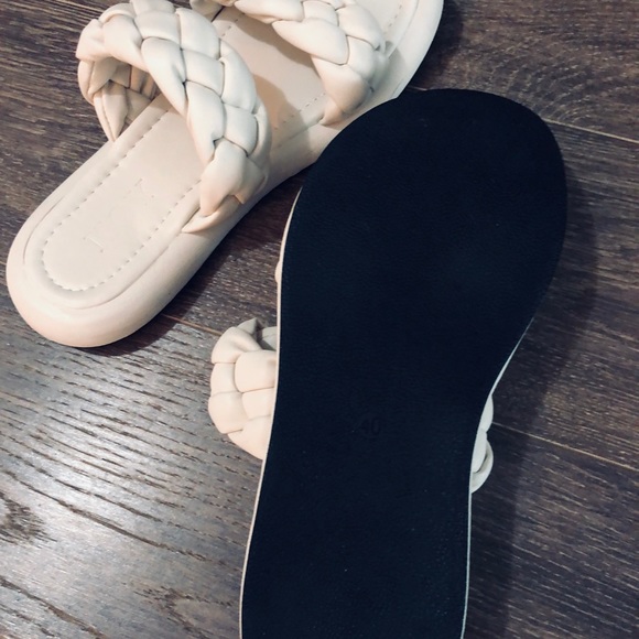Brand New Chunky Summer Braided Straps Slippers - Picture 6 of 8